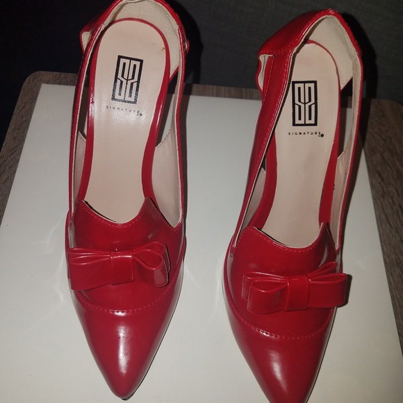 COPY - Red sexy heels w/ bow - Picture 2 of 4